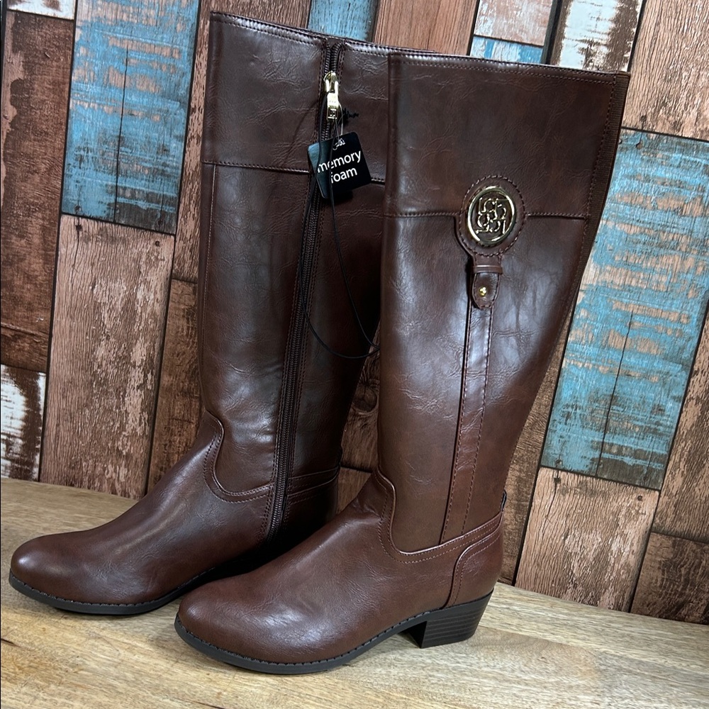Liz Claiborne 6 Brown Knee-High Riding Boots